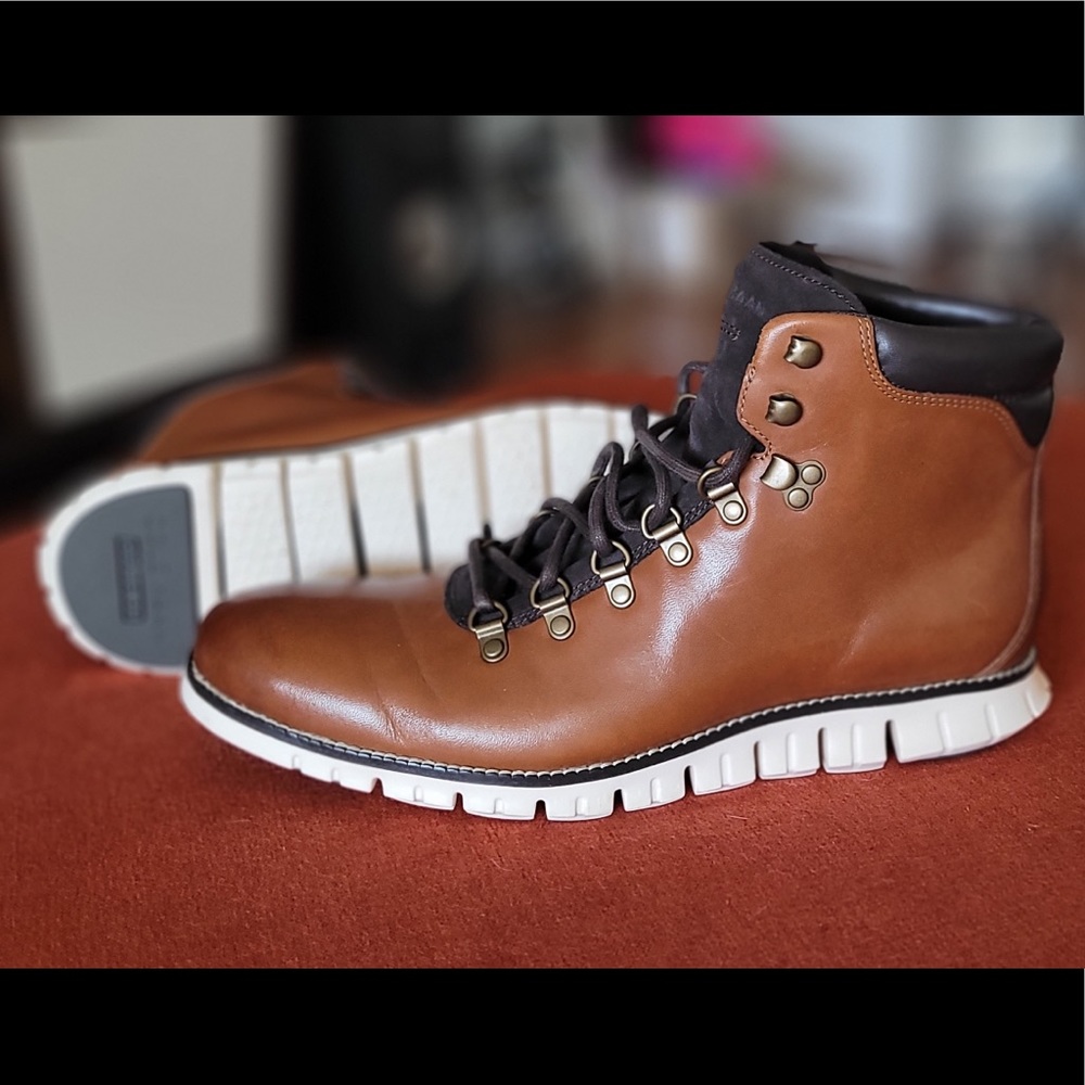 New Cole Haan Zerogrand British Tan Hiker Water Resistant Boot C35595, S…
